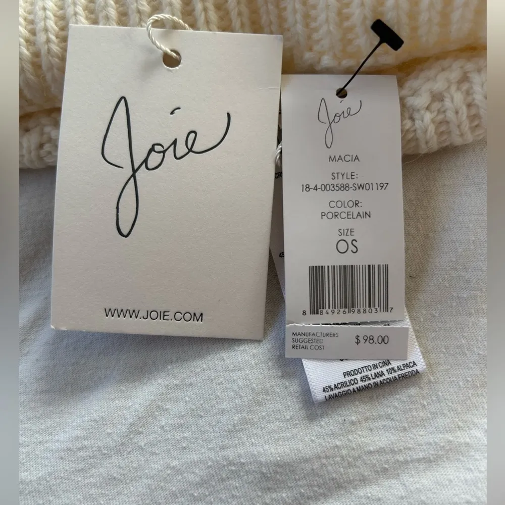 Joie Macia Pom Pom Beanie Wool Alpaca Blend - Image 4