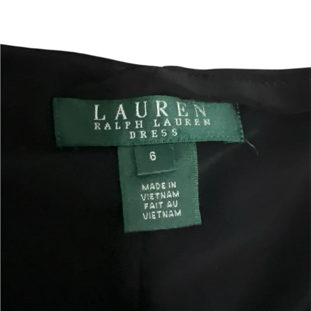 Ralph Lauren Black Sheath Dress with One Shoulder for Cocktail Events - Image 2