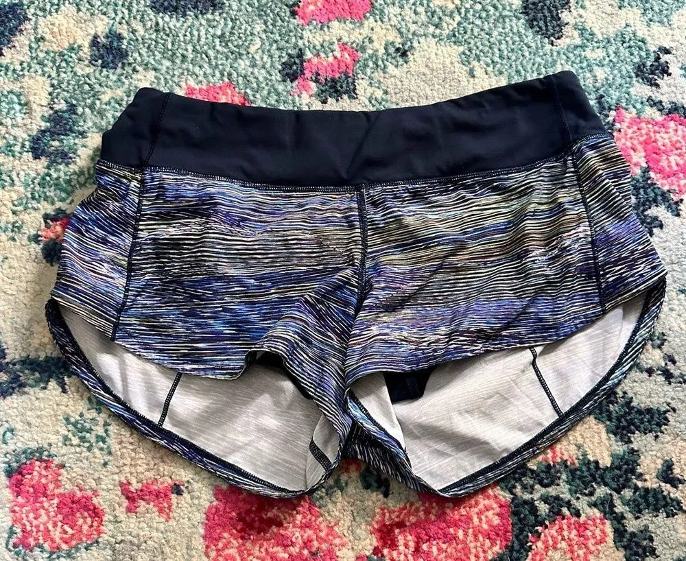 Lululemon Speed Up Short *2.5" Interconnect Blue Multi / True Navy - Image 5