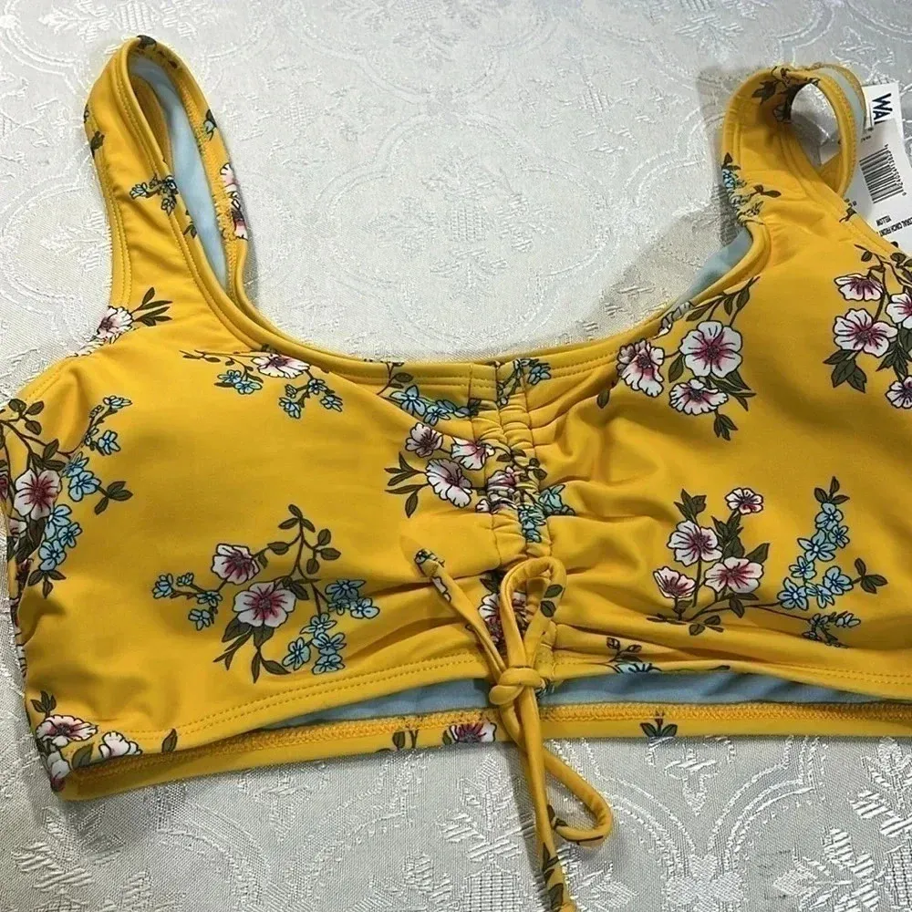 Wild flower swim wear M Yellow Size M - Image 12
