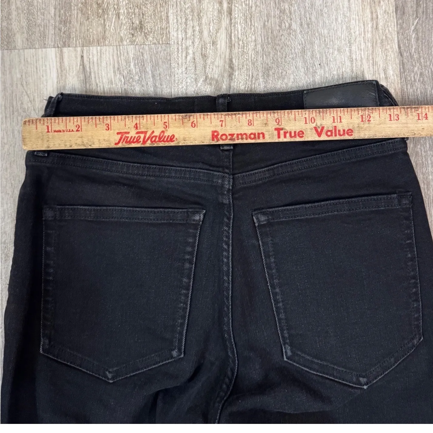 Everlane High Rise Authentic Stretch Black Skinny Jeans Womens 28 - Image 6