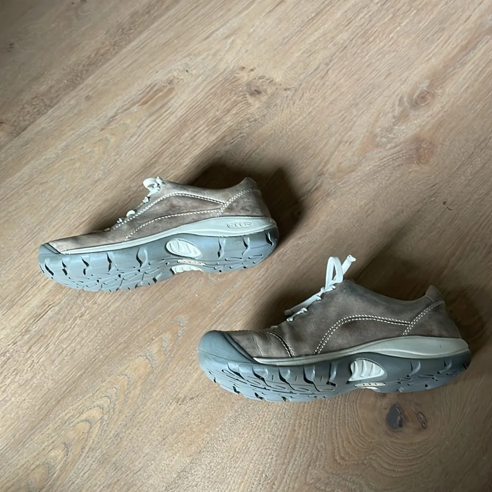 Keen Presidio ll Brown Leather Hiking Outdoor Camping Shoes Women Size 9.5 - Image 11