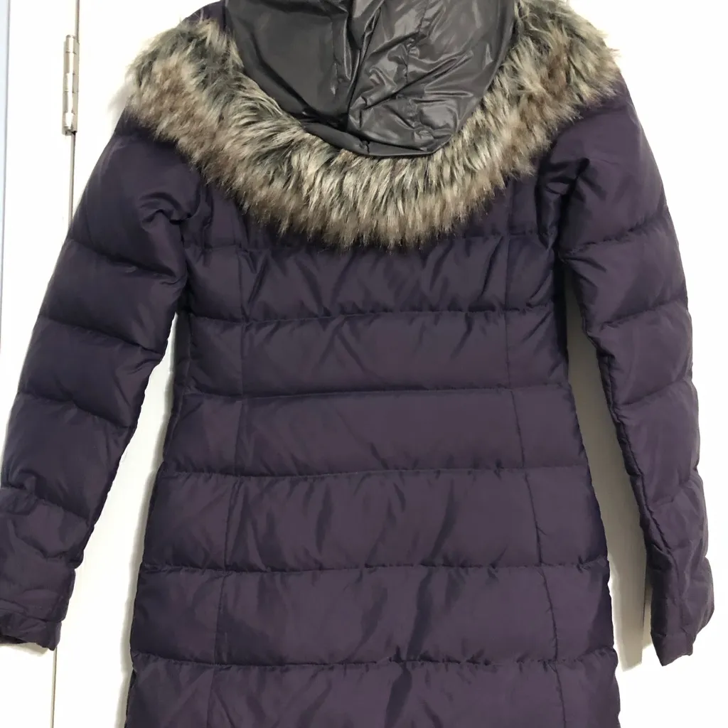 The North Face 600‎ Fill Purple Puffer Down Jacket  Women's XS Faux Fur Hood - Image 9