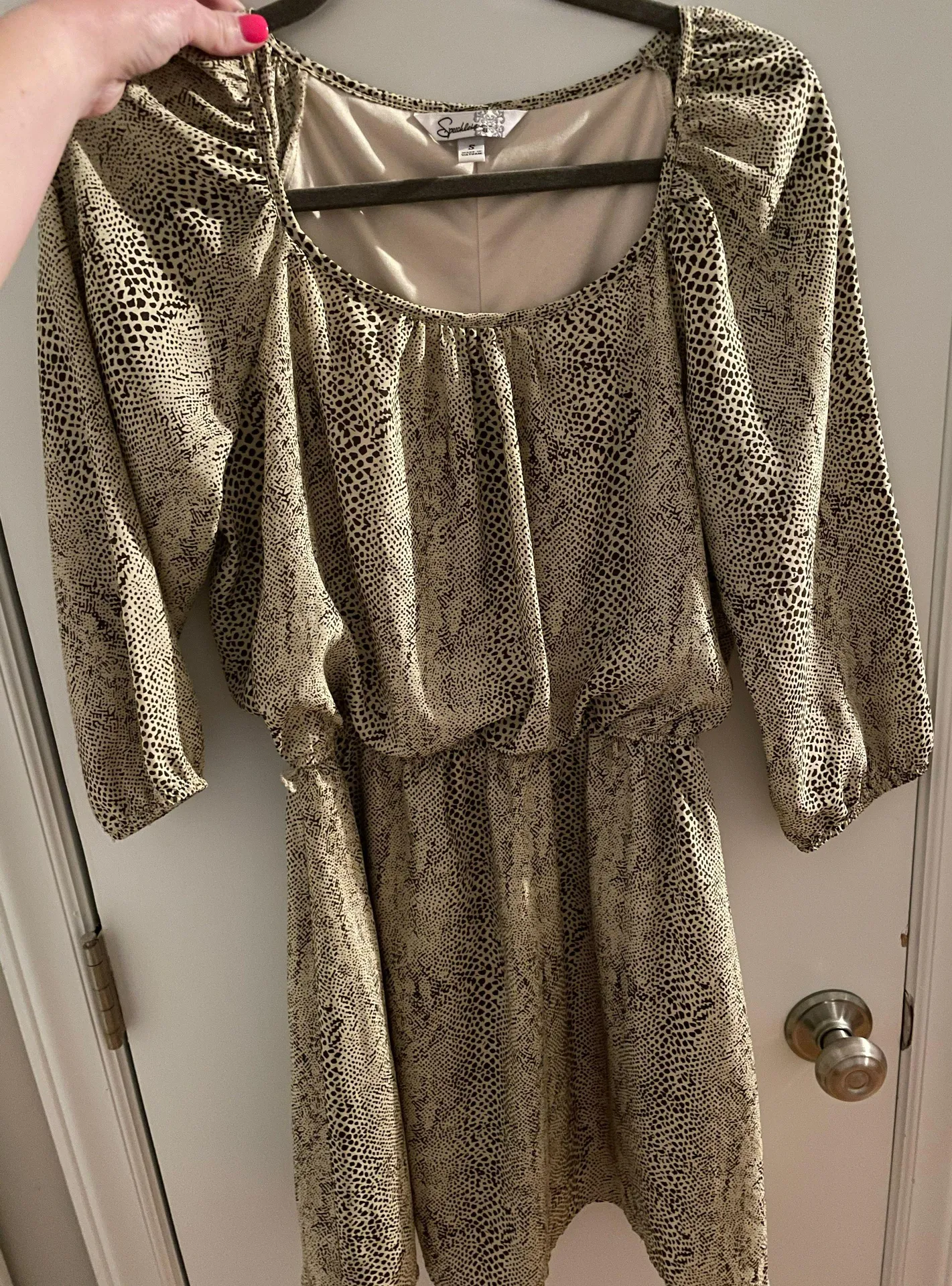 Snake Skin Print Dress Multiple - Image 3