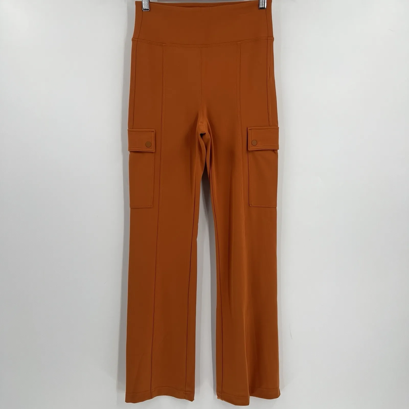 Athleta Delancey Straight Cargo Pants Foliage Orange 882625 Women's Size XS‎ - Image 3