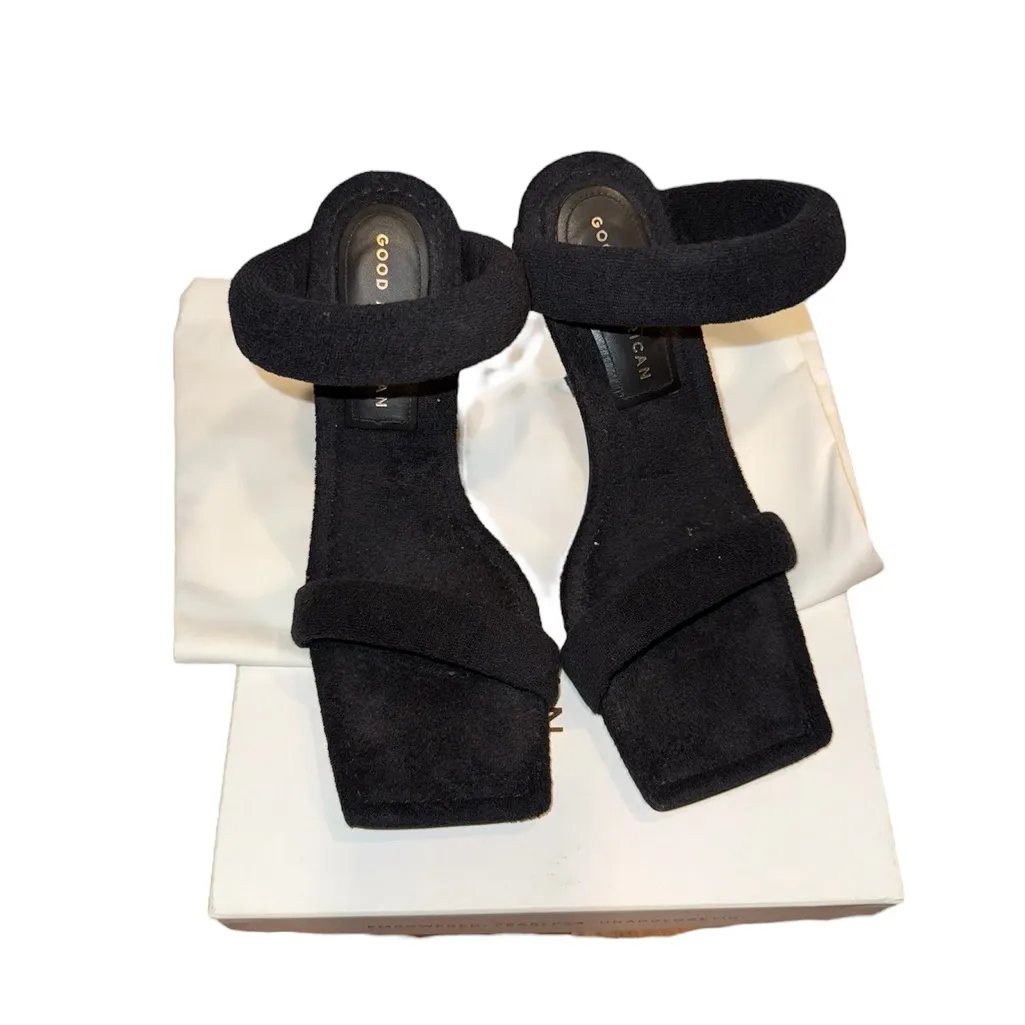 Good American Black Heeled Sandals - Image 2