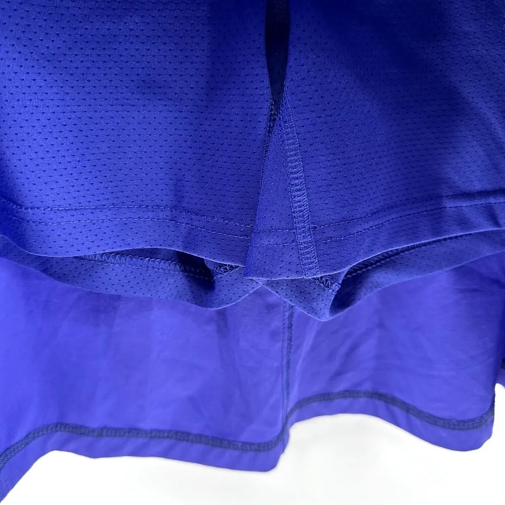 Title Nine Swingtastic Skort Nimblene Mid Rise A Line Zip Pockets Purple 10 - Image 3