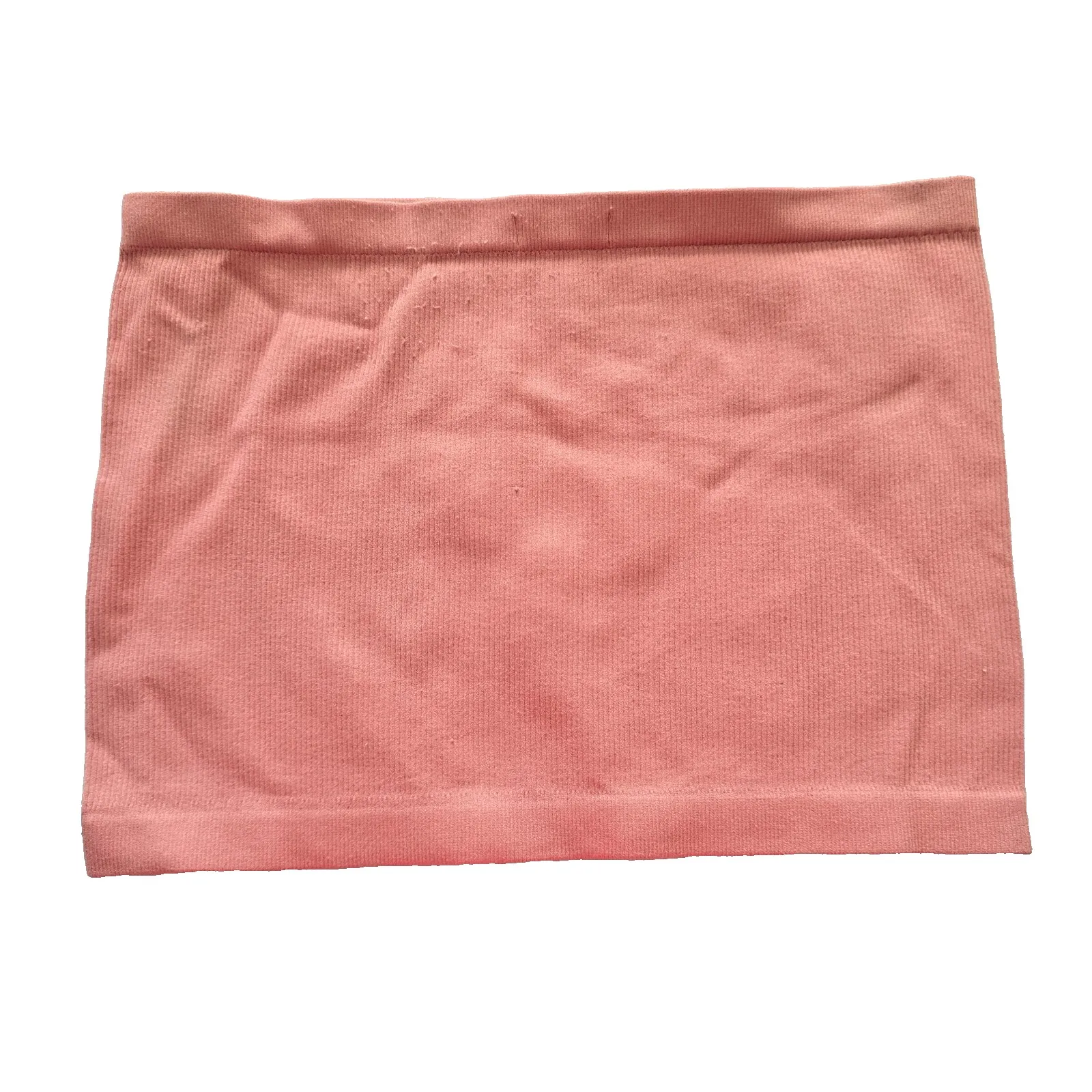 Ribbed Comfort Y2K Bra Top Wireless Pullover Stretch Sleep Bozzolo Pink Tube M/L - Image 2