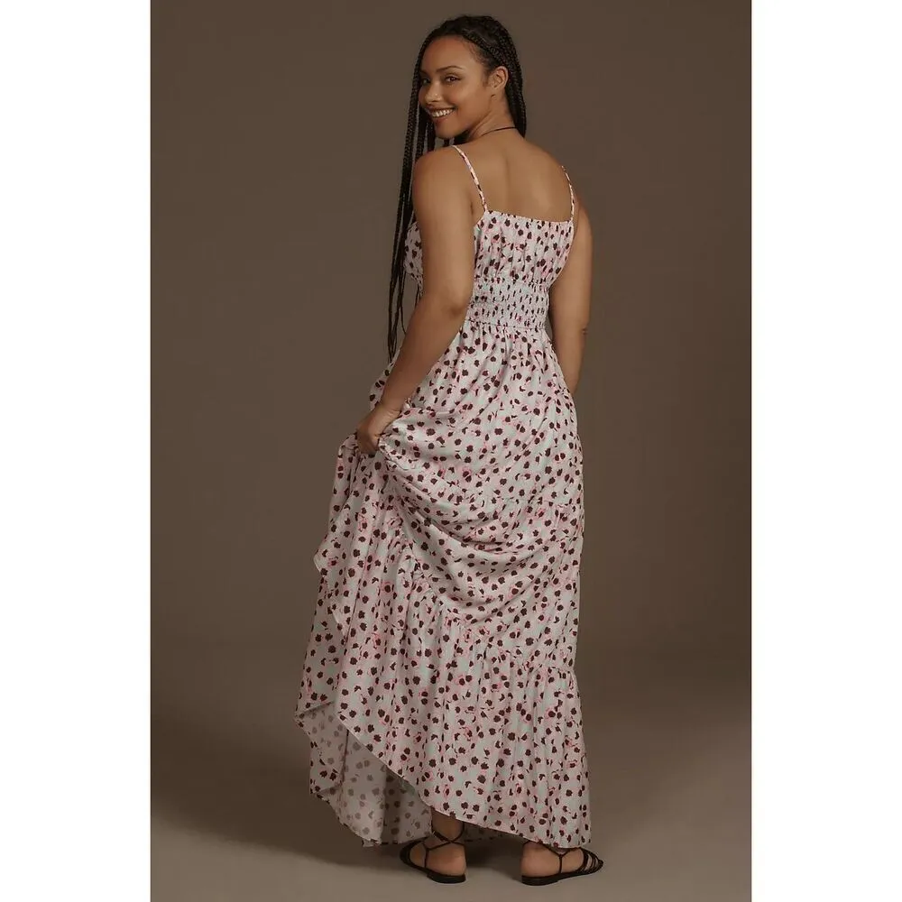 NEW Anthropologie Hutch Sleeveless Square-Neck A-Line Maxi Dress Sz L in purple - Image 4