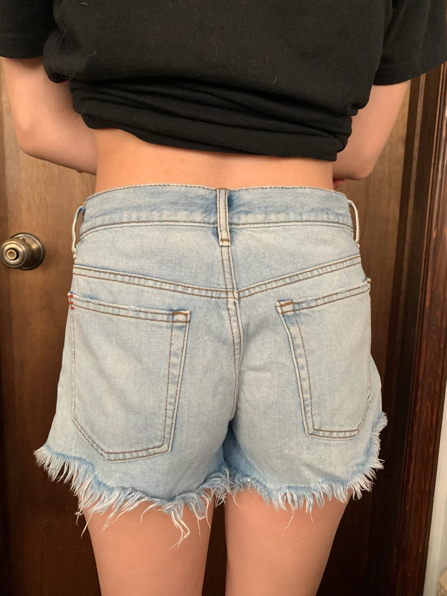 BDG Urban Outfitters Light Wash Denim Shorts - Image 2