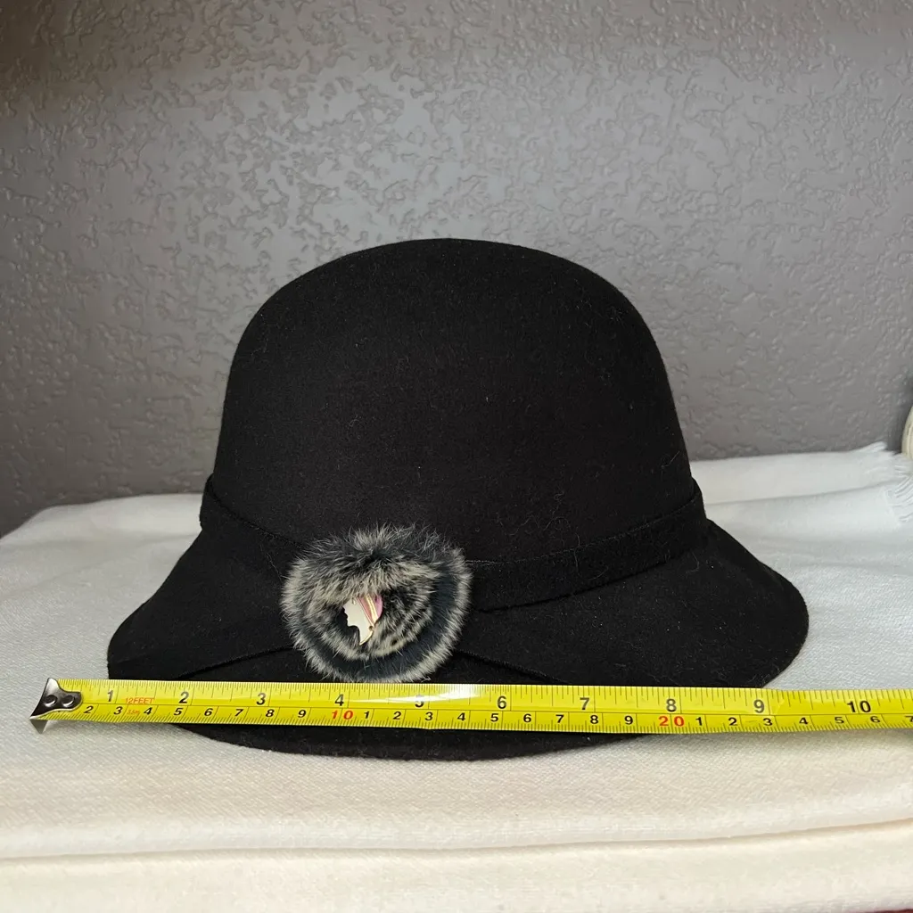 Black Sun Hat by Kai Di Wen Hao. - Image 2