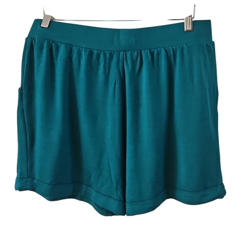 Koolaburra by UGG Women’s Lounge Shorts Size Large Teal Blue Pull-On NWOT - Image 6