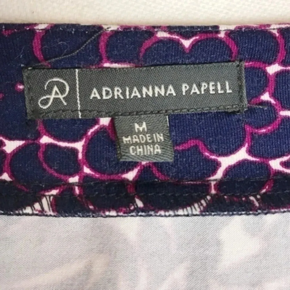 Adrianna Papell • Blue Pink Floral Patterned Top - Image 3