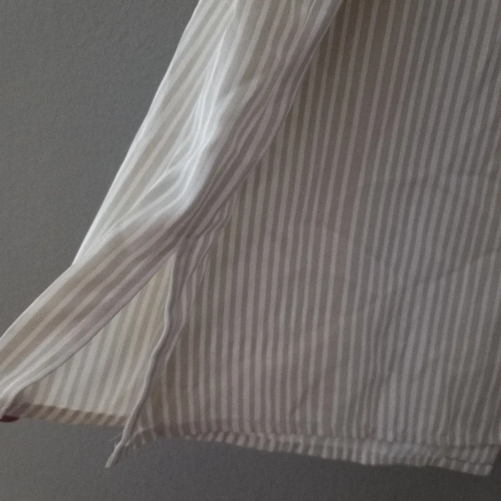 Emma James 20W Workwear Beige Striped Button Down Front Blouse Top Plus - Image 5