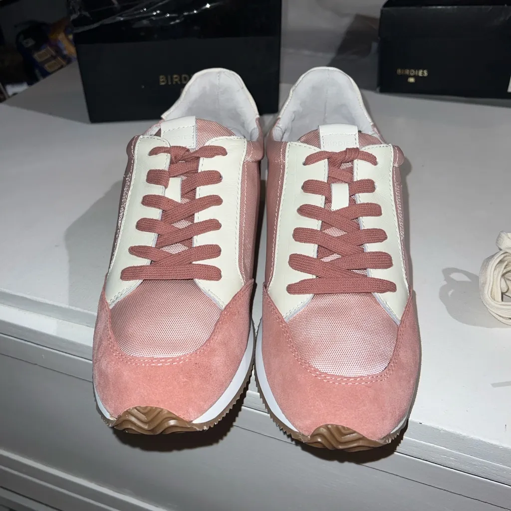 Birdies The Roadrunner sneakers size 12 Rosette pink and cream - Image 7