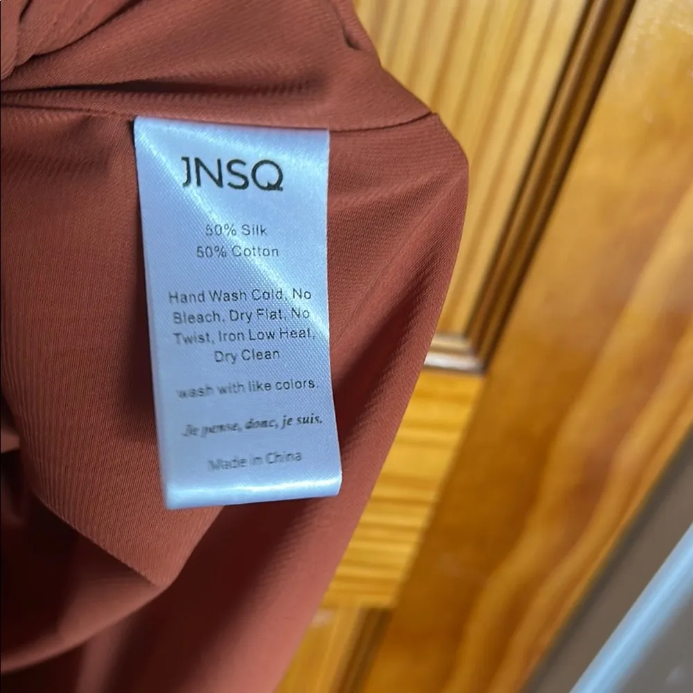 Chic Rust orange velvet Dress Size 6 - Image 7