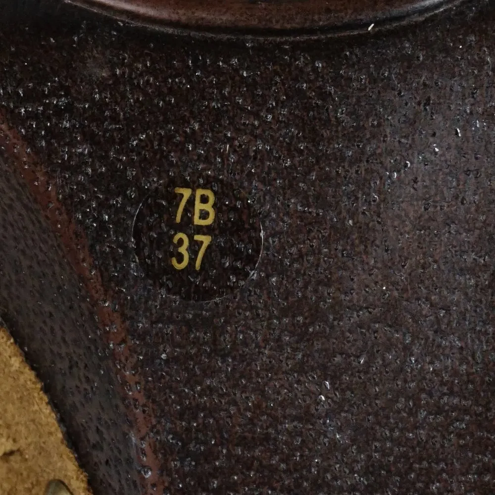 Truflex Kona Leather Tan High Heel Clogs Mules Boho Platform Shoes Size 7B - Image 10