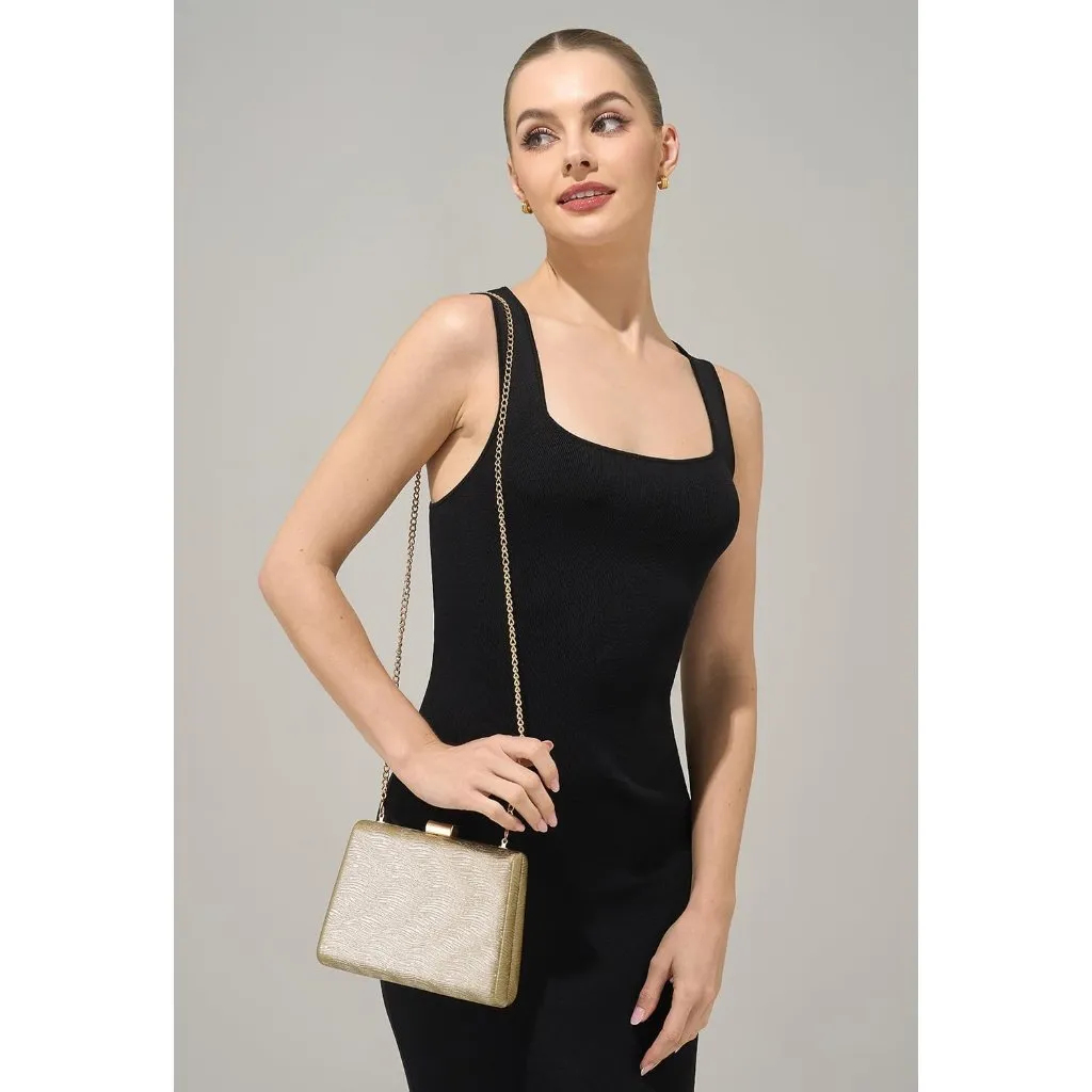 ⚡ Women's Detachable Chain Sparkly Evening Formal Parties Gold Clutch Bag - Image 3