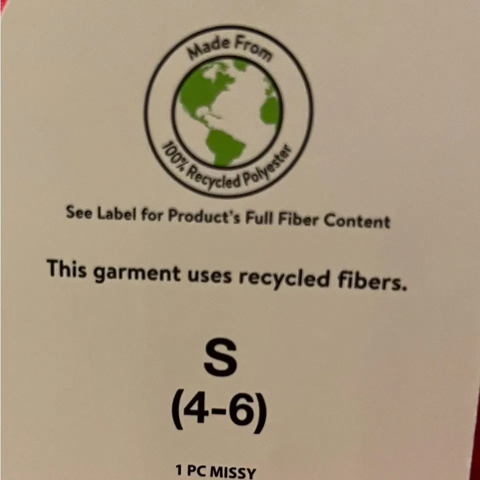 Time and Tru Women's Swimsuit with Ribbed Belt, Size S (4 - Image 5