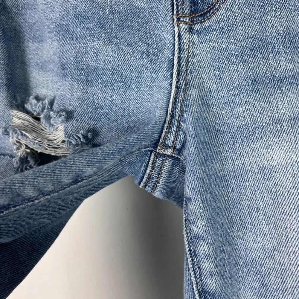 American Eagle Stretch Mom Jean Distressed Destroyed Size 00 EUC T2632 - Image 5