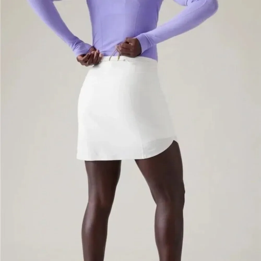 Athleta NWT Run with It 16‎ Inch Skort in White Size XL - Image 2