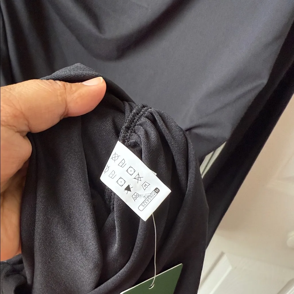 Halara Elegant Black Long Sleeve Dress L NWT - Image 3