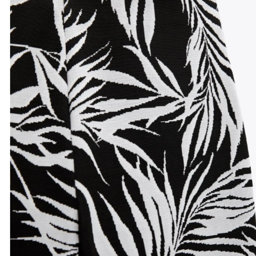 NWT ZARA JACQUARD PANTS  High-waisted pants with elastic waistband. - Image 8