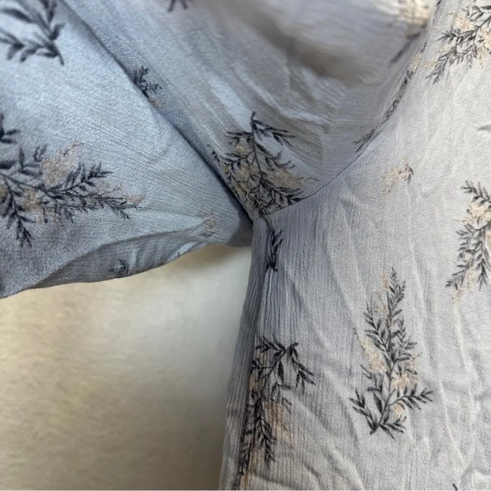 Urban Outfitters KerriAnn Light Purple Floral Print Short Sleeve Jumpsuit Size S - Image 7