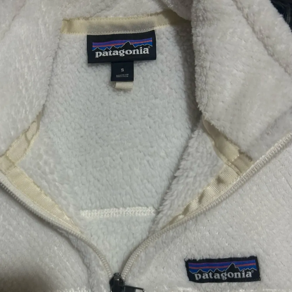 Patagonia Re-Tool Snap T Fleece Vest Women’s Raw Linen White X-Dye Size Small - Image 6