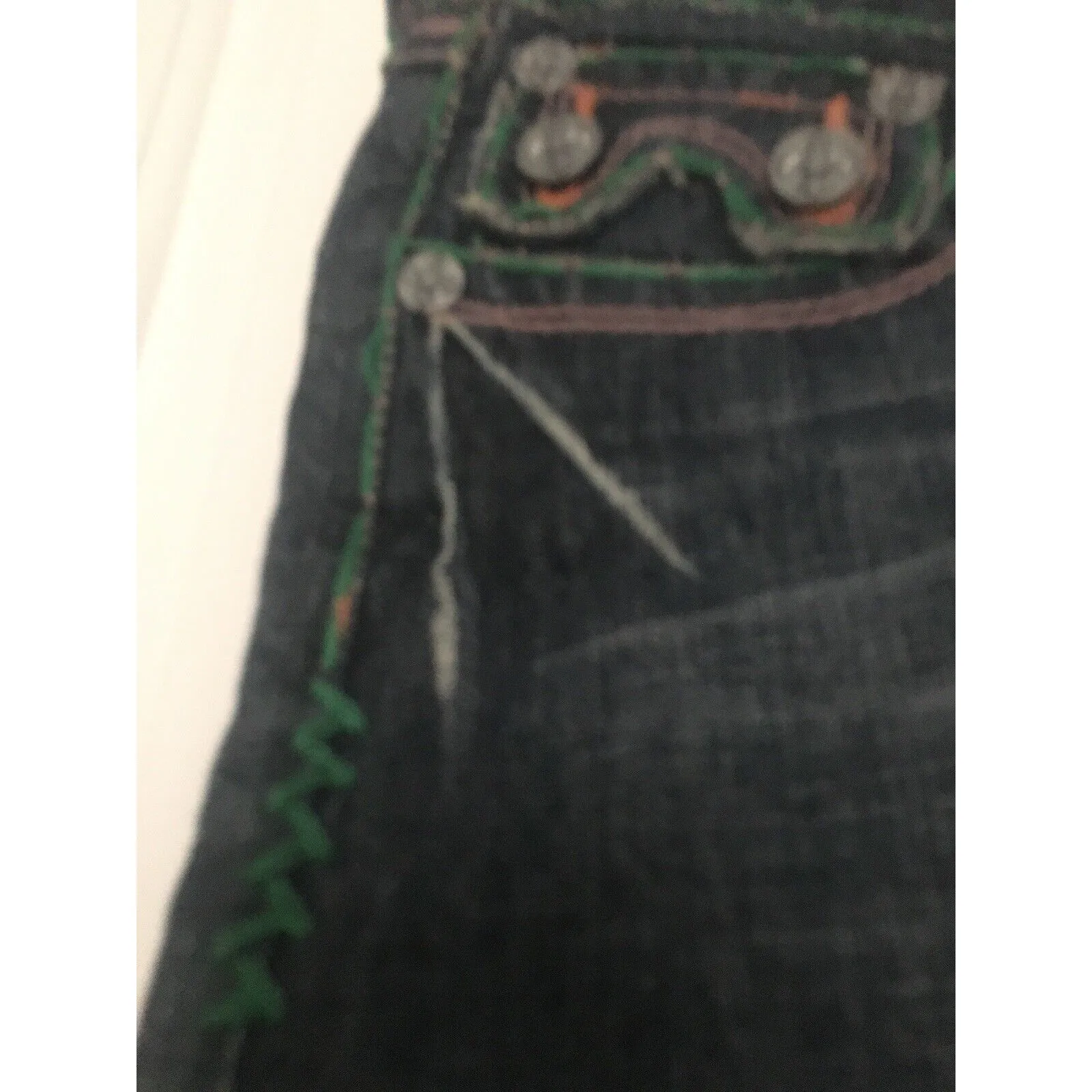 Laguna Beach Jean Santa Monica Beach Mini Skirt Women's Size 28 Blue - Image 4