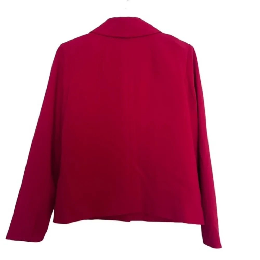 Chicos red blazer‎ Double Button Pockets Lined Size 0 Small - Image 2