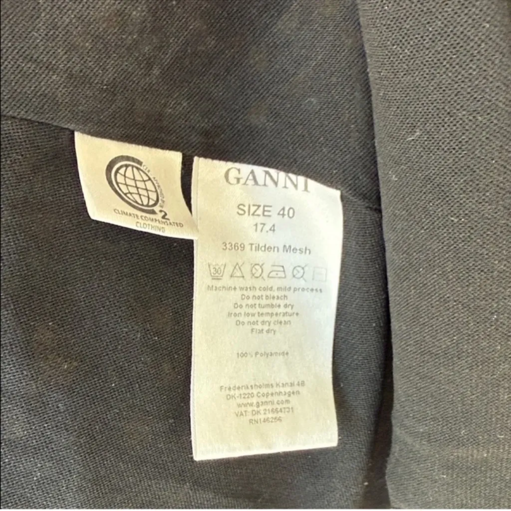 GANNI Maxi Dress Tilden Ruffled Floral Print Mesh - Image 8