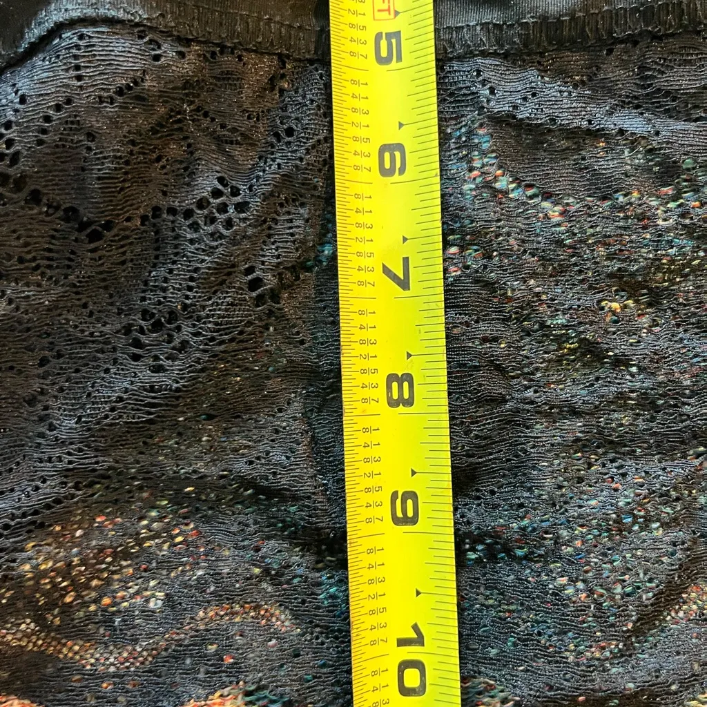 SHEIN Black Lace Bodysuit Top With Straps And Shiel Hat Set SZ S Minimalist - Image 9