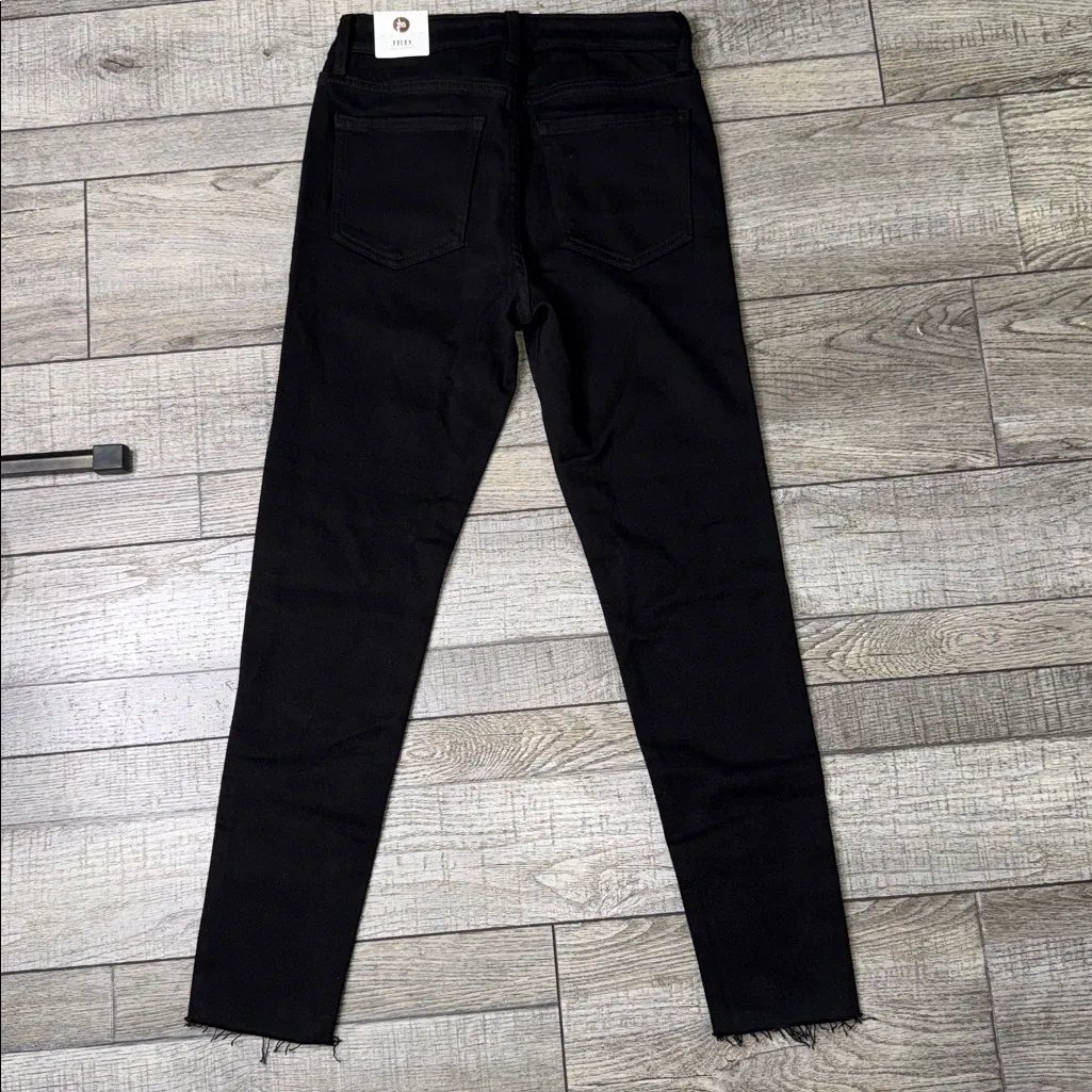Just Black Denim HR Scissor Cut Skinny Women's Jeans - Classic Black - Image 6