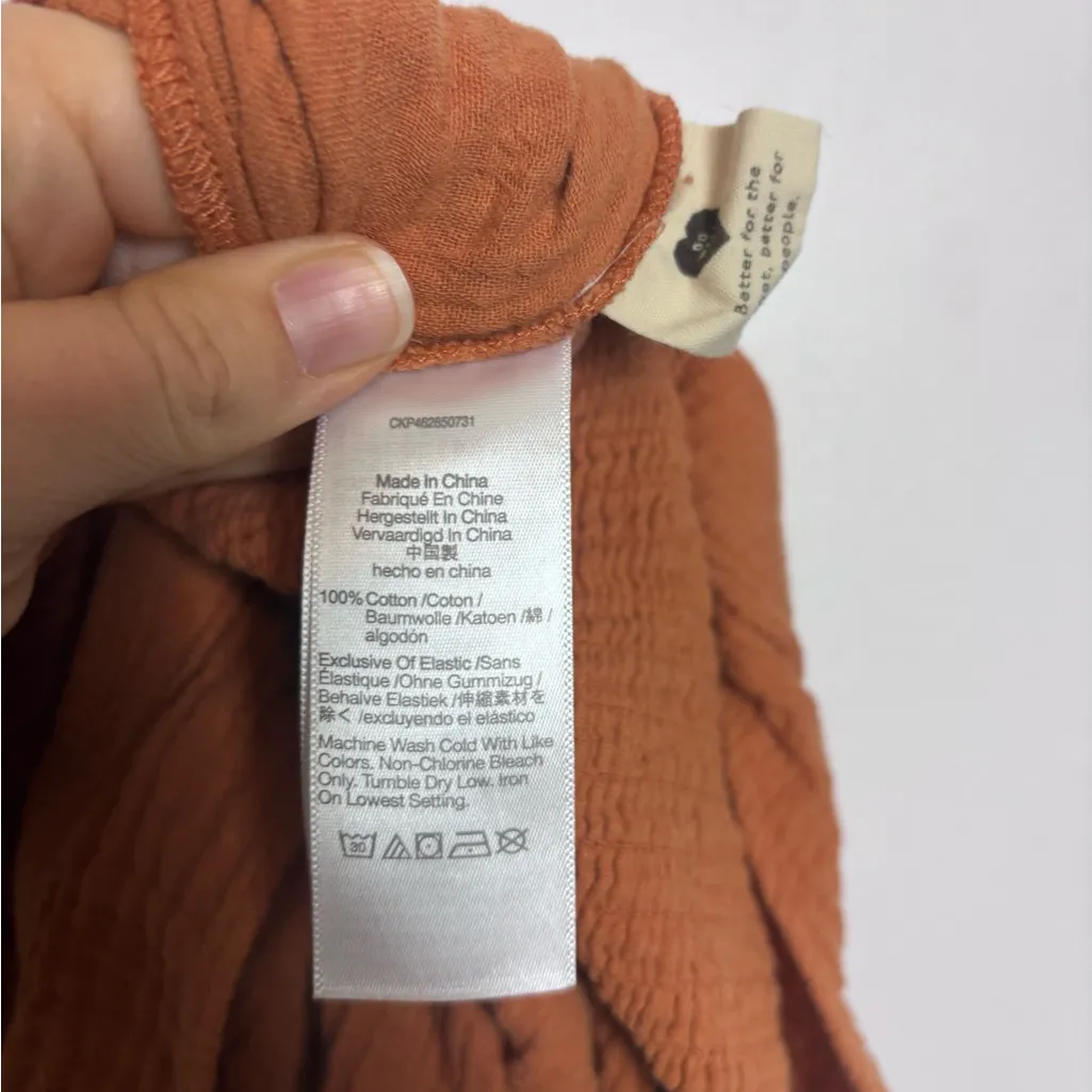 Madewell Orange Lucie Flutter Sleeve Jumpsuit - Image 7