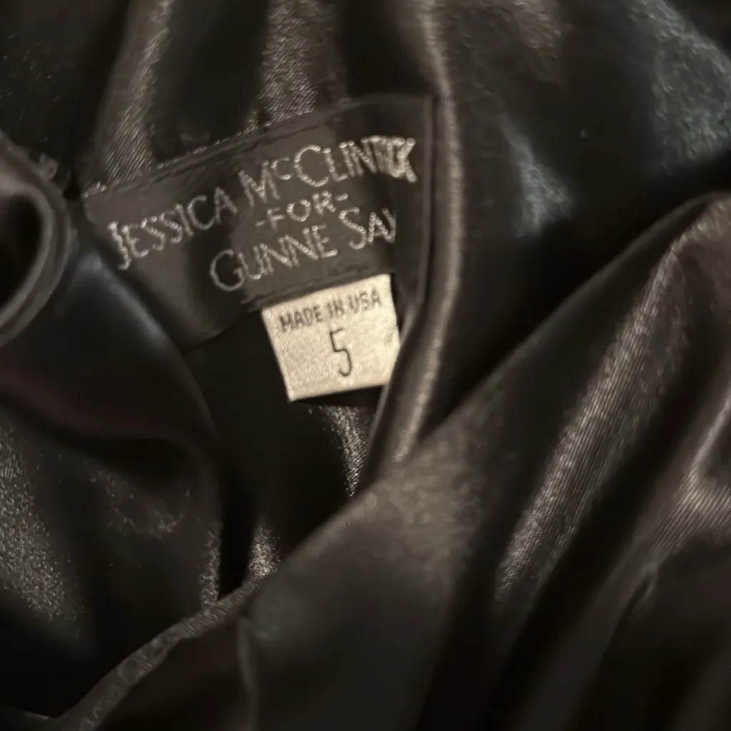 Like New Vintage Jessica McClintock for Gunne Sax Short Tulle Evening Dress - Image 6