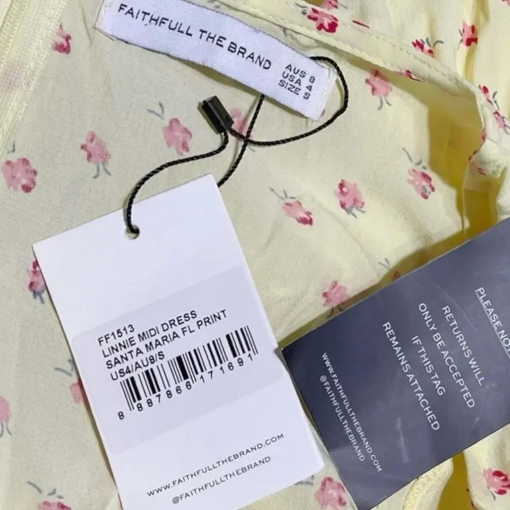 FAITHFULL THE BRAND Linnie Midi Dress, Santa Maria Floral Print 4 (US) / SM - Image 10