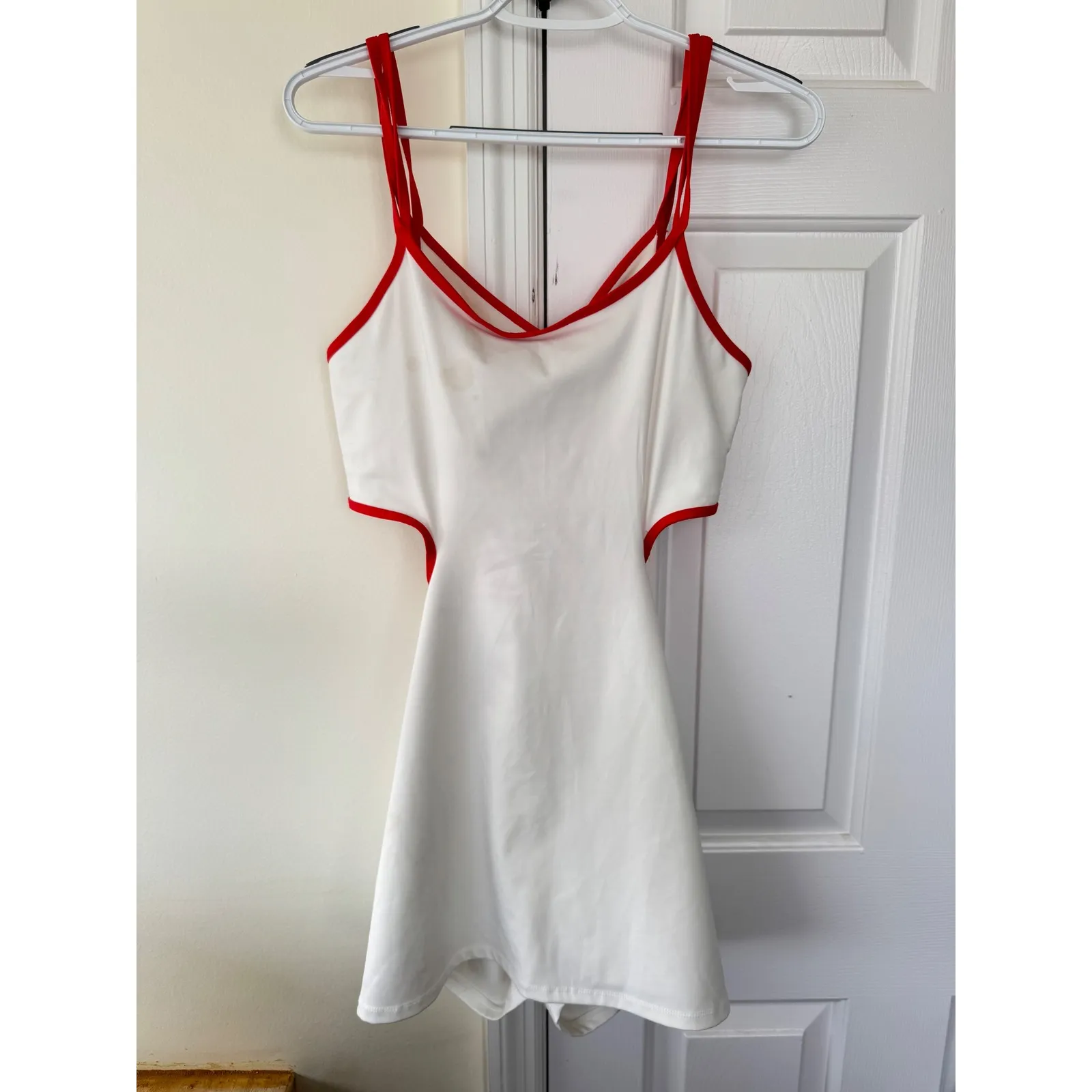 Free People Movement One More
Serve Tennis Dress Size Medium White & Coral - Image 5