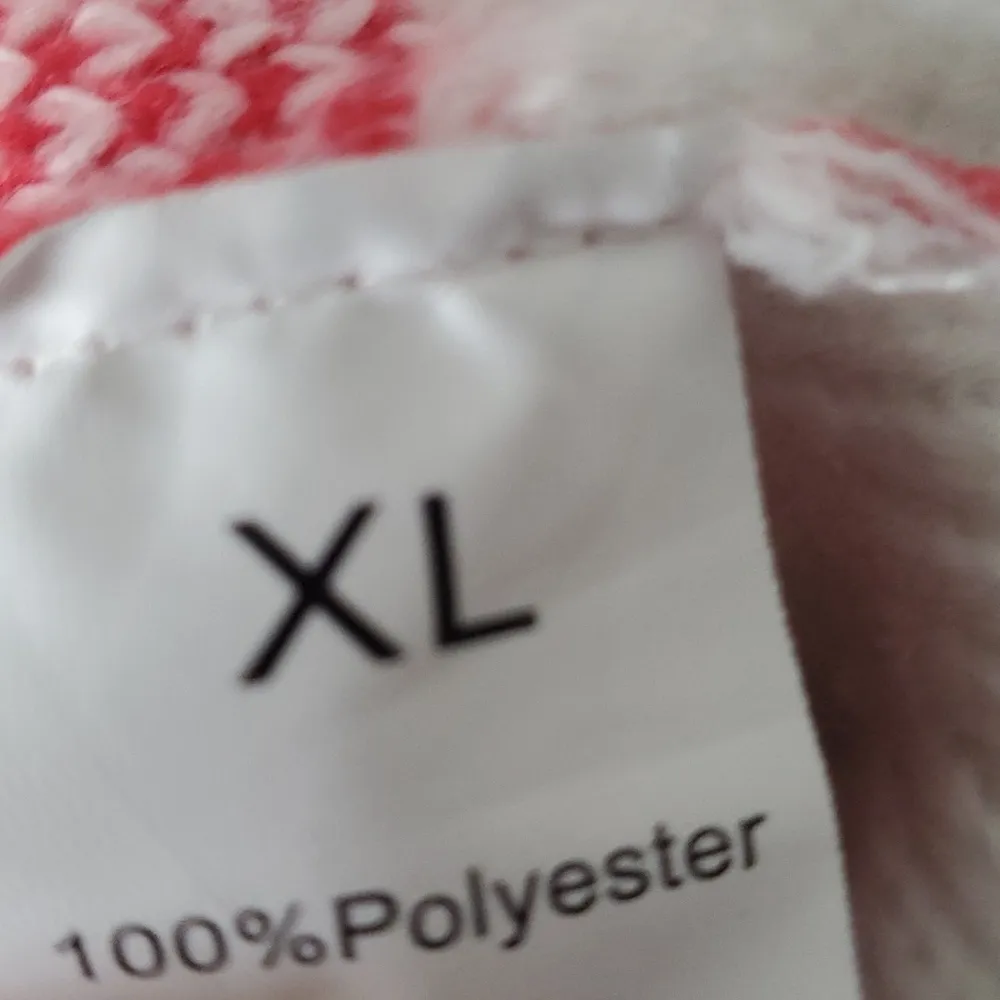 Color Block sweater size XL very warm and thick perfec for Christmas time red an - Image 5