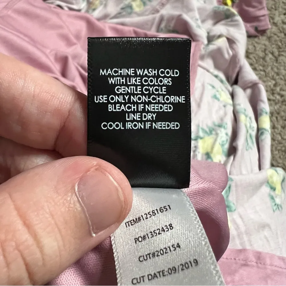 Torrid Lemon Midi Challis Button-Front Dress 2X Women’s Mauve GUC 12581651 - Image 7