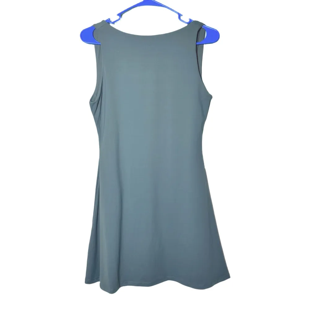 NWT QINSEN Women’s Dark Green Open Back Tennis Dress - Image 7