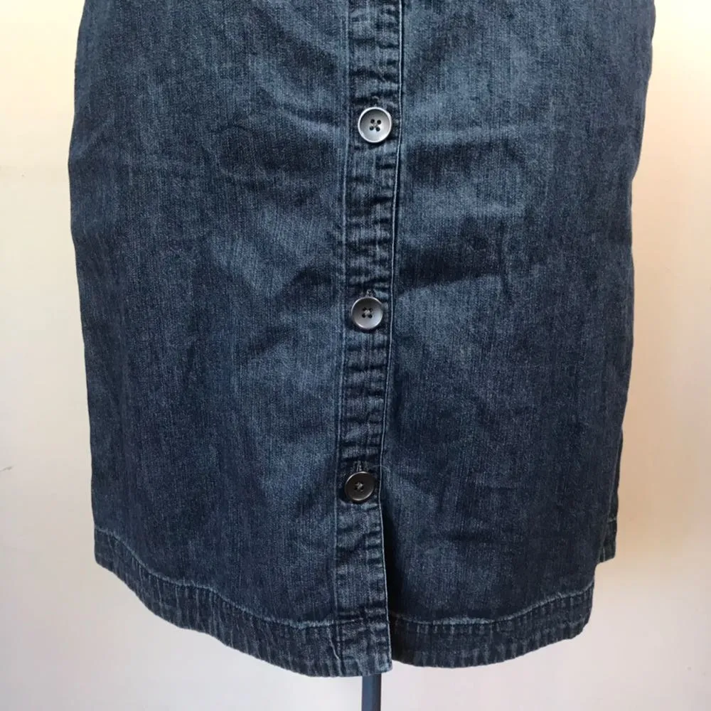 Lands'End Button-down Jean Skirt - Image 7