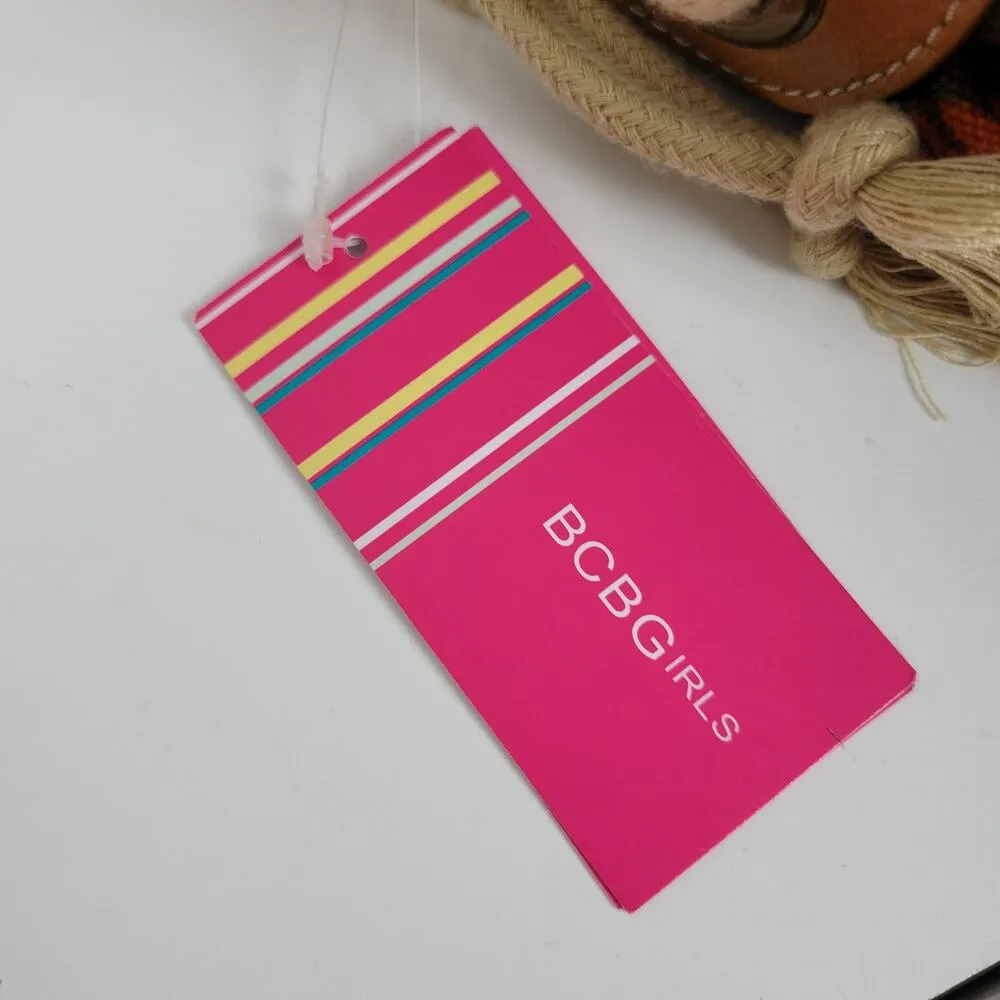 BCBGirls Womens Shoulder Bag Green Fatigue Print Canvas Leather Trim T06116 NEW - Image 3