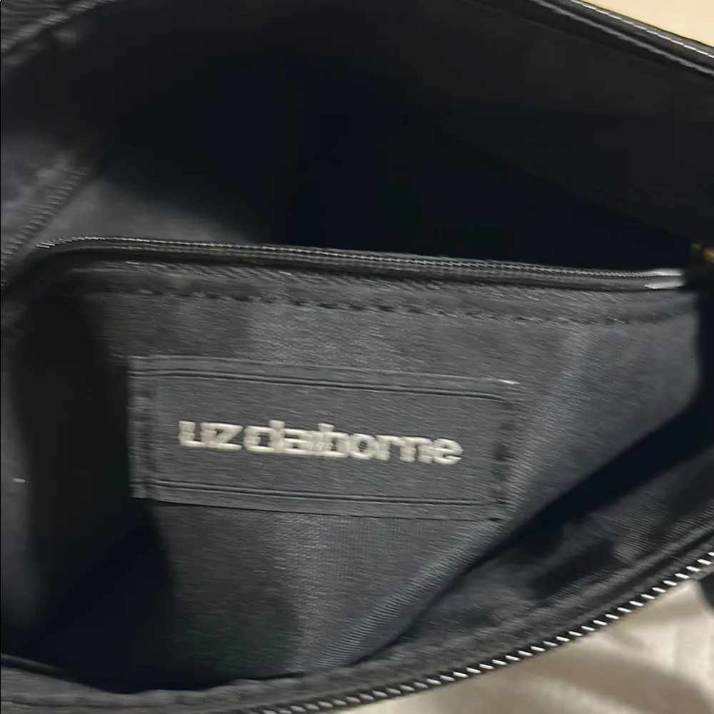 LIZ CLAIBORNE Monochrome Floral Shoulder Bag - Image 9