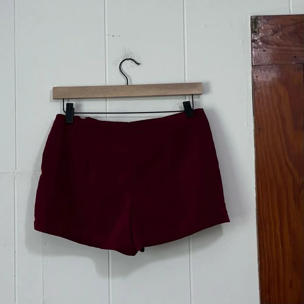 Forever 21‎ Zipper Front Burgundy Mini Skort small NWT - Image 3