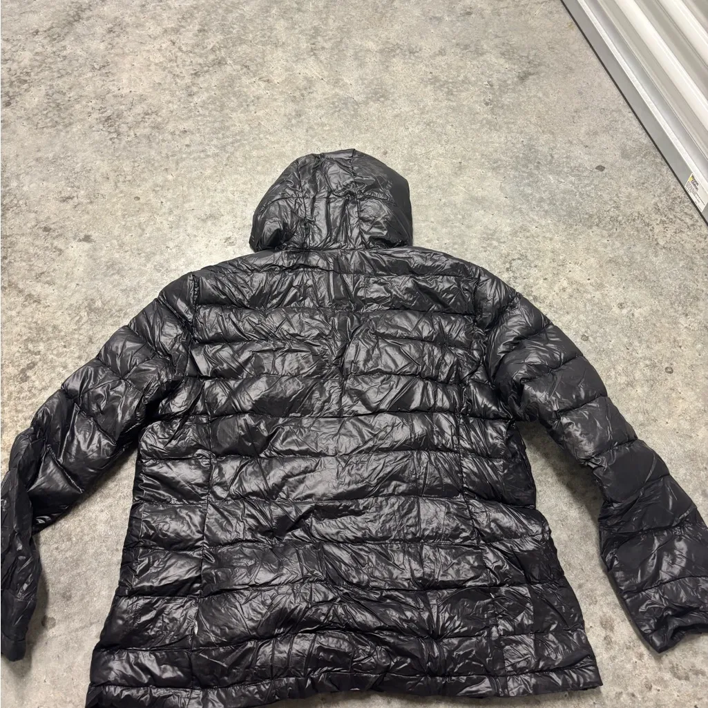 Andrew Marc women's black packable lightweight premium down hooded puffer 2Xl - Image 6