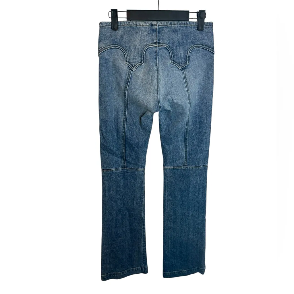 Revice Encore Wild West Low Rise Lace Up Flare Jeans - Image 2