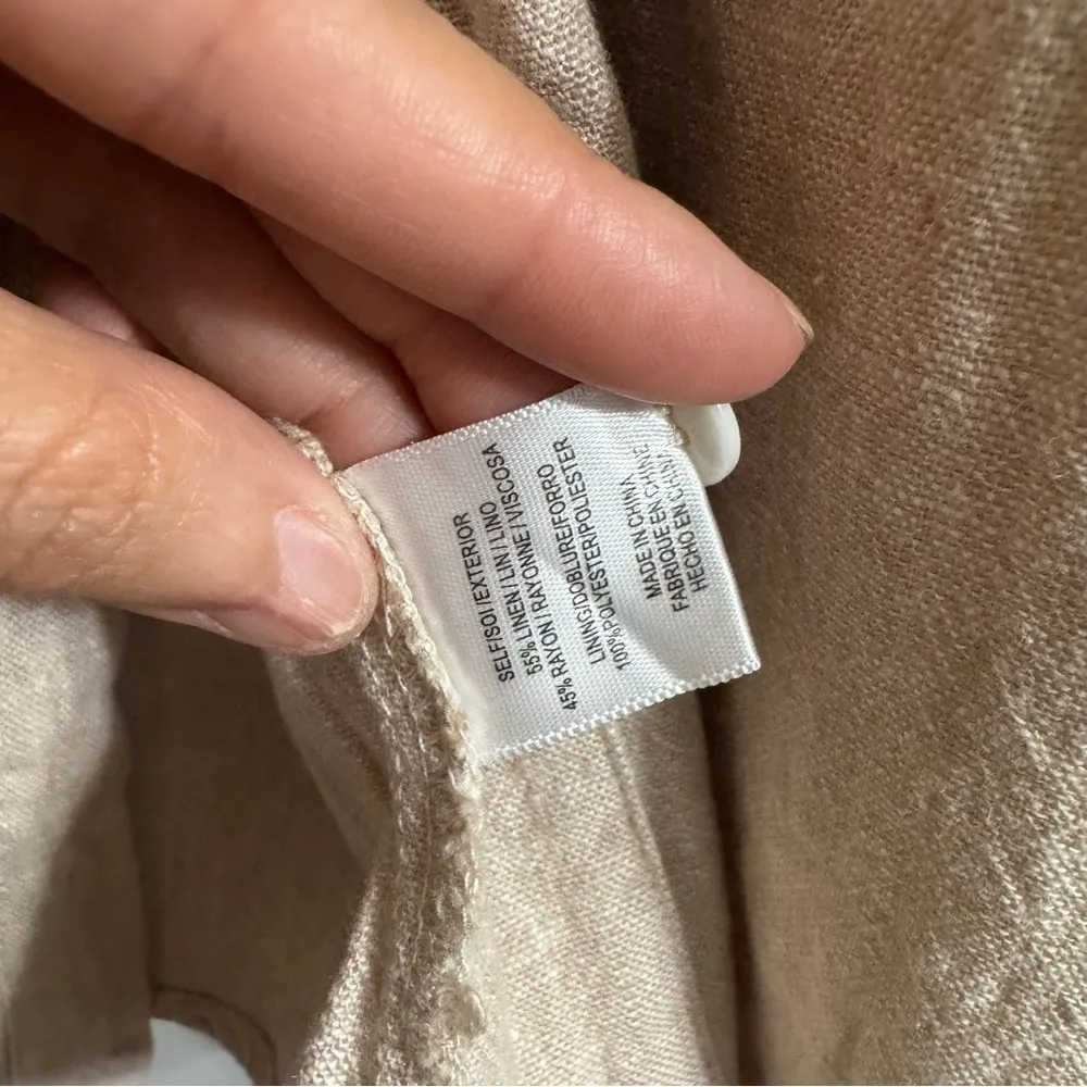 WAYF Beige Button Down Midi Dress Size XS - Image 6