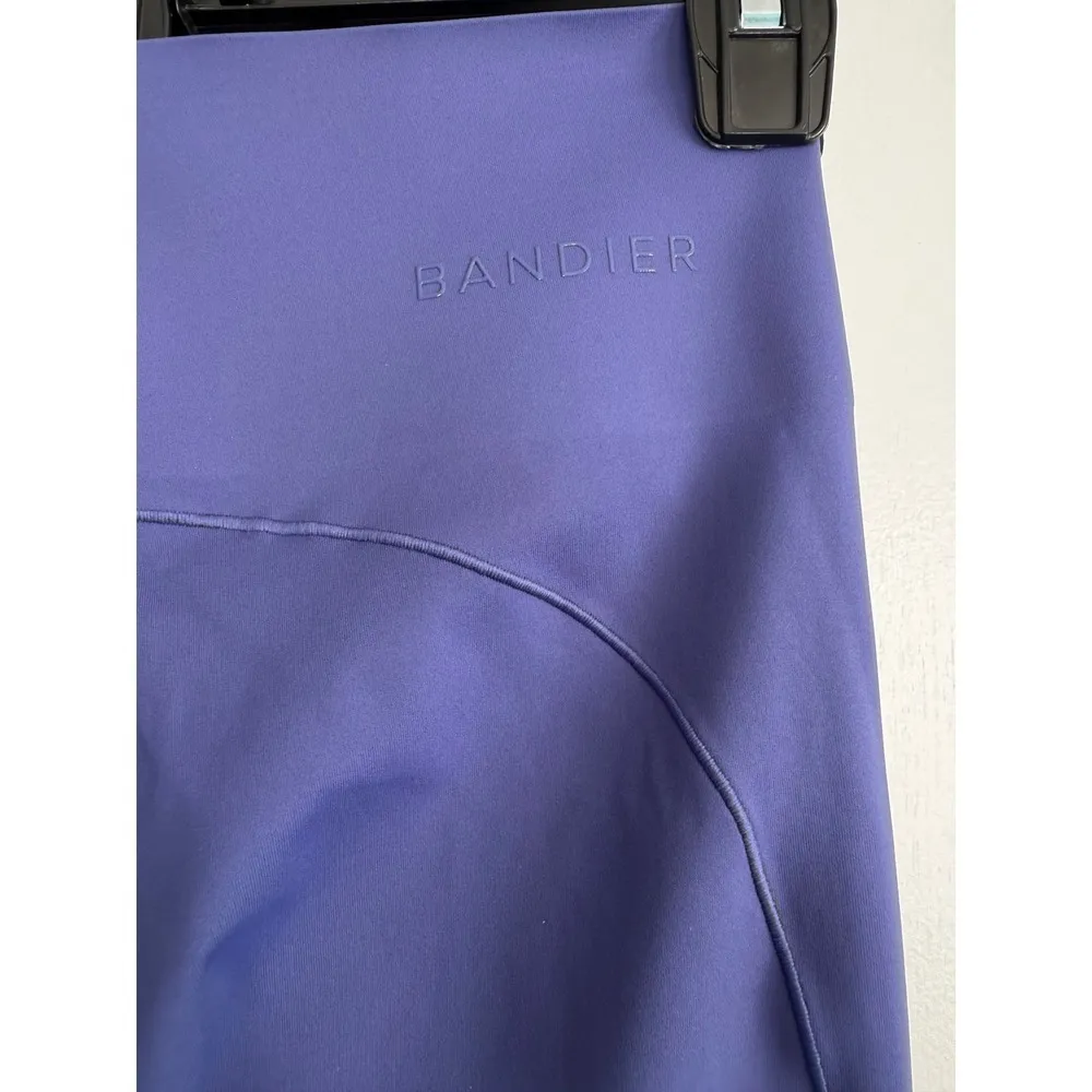 Bandier Spectrum Blue Leggings XS Seamless Sculpting Gym Soft Sports - Image 4