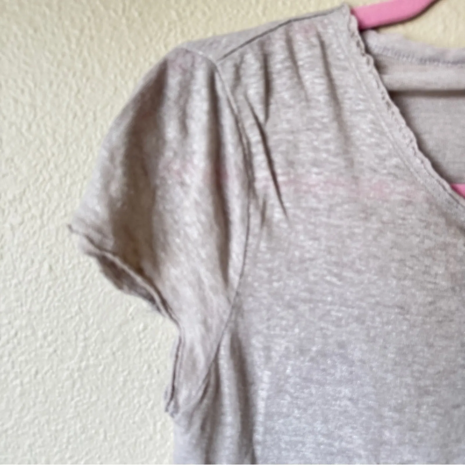 Alice & Olivia Grey Silver Short Sleeve Tee Shirt Womens S Basic Closet Staple - Image 2